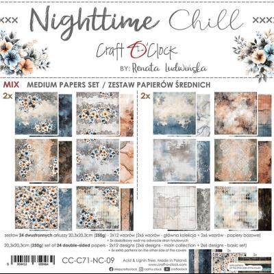 Craft O'Clock Nighttime Chill - Medium Papers Set