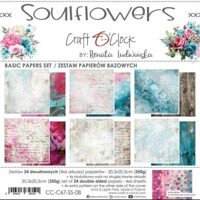 Craft O'Clock Soulflowers - Basic Papers Set