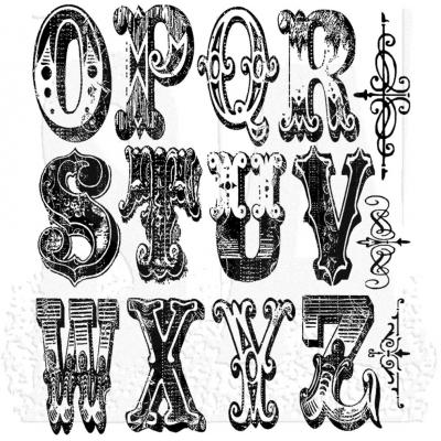 Stampers Anonymous Tim Holtz Stempel - Cirque Alphabet