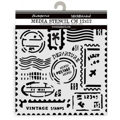 Stamperia Art of Travelling Thick Stencil  - Stamps