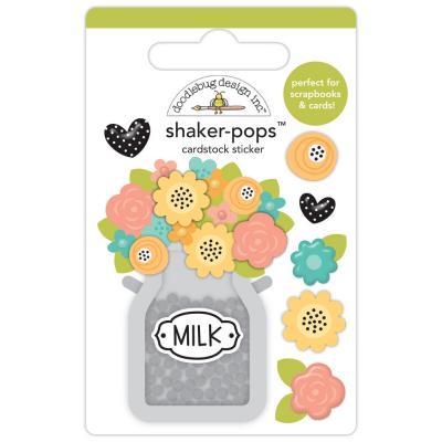 Doodlebug Design Farmhouse Shaker-Pops Sticker - Cream Of The Crop