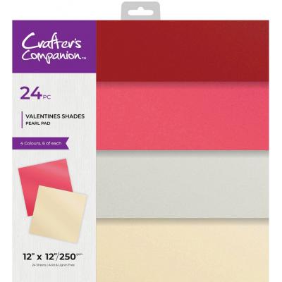 Crafter's Companion Valentines Shades - Pearl Card Pad