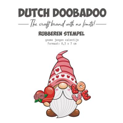 Dutch Doobadoo Stempel - Gnome Jongen Valentijn