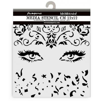 Stamperia Masquerade Thick Stencil  - Eyes