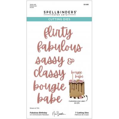 Spellbinders Etched Dies - Fabulous Birthday