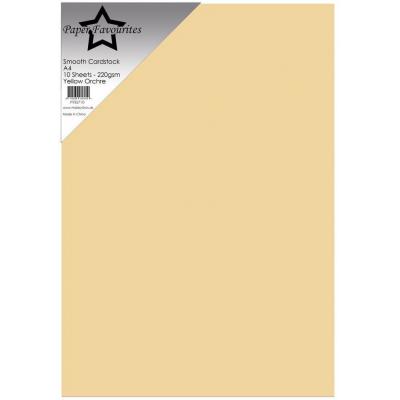 Paper Favourites Smooth Cardstock - Yellow Orchre