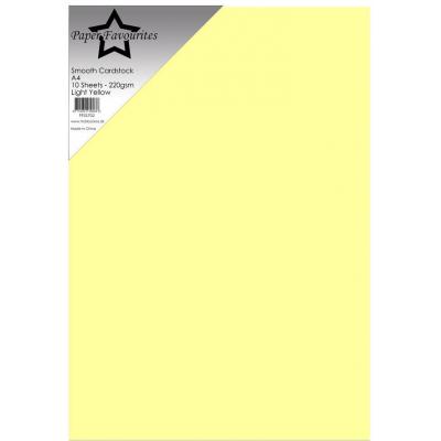 Paper Favourites Smooth Cardstock - Light Yellow