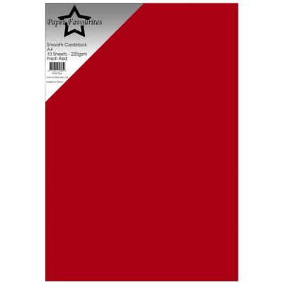 Paper Favourites Smooth Cardstock - Fresh Red