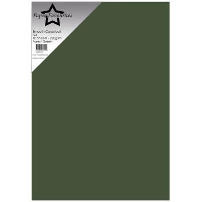 Paper Favourites Smooth Cardstock - Forest Green