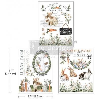 Prima Marketing Re-Design Middy Transfers - Blossom Bunnies