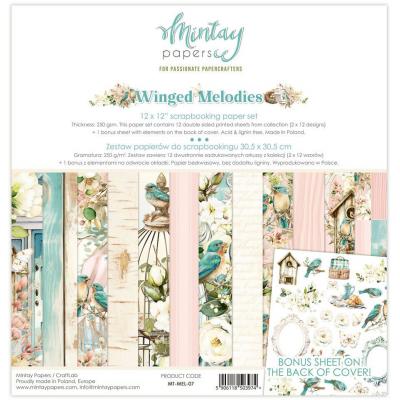 Mintay Papers Winged Melodies - Scrapbooking Paper Set