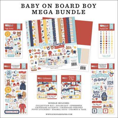 Echo Park Baby On Board It's a Boy! - Mega Bundle