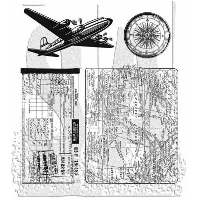 Stampers Anonymous Tim Holtz Stempel - Air Travel